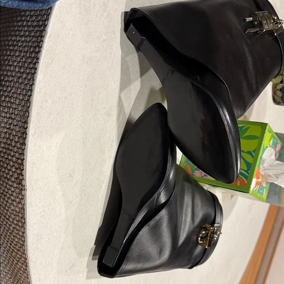 Givenchy Black Ankle Boots with Silver Accent - Picture 5 of 8